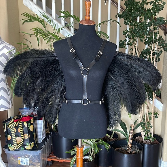 Ostrich feather wings - Picture 2 of 4